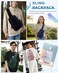 Seoky Rop Men Women Sling Bag Backpack Lightweight Water Resistant Shoulder Crossbody Bags for Travel.