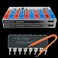 EEEEE IC kit 161 pcs, 20 Models Chip Assortment Set Analog Integrated Circuits Electronics Parts Opamp Pack, 555 Timer Components, Op Amp, Oscillator, Pwm, IC Plier Included UA741 LM358 and More.