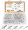 ISPINNER 125pcs Large Flange Aluminum Blind Rivets, Pop Rivets Assortment Kit (Silver.