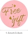 SAVITA 500pcs 1. 5inch Customer Appreciation Sticker &ldquo;Free Gift&rdquo; Sticker Roll Self-Adhesive Labels Decoration for Gift Backpacking Envelopes Postcards Greeting Cards.