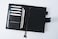 Moterm Leather Cover for Stalogy B6 - with Back Pocket, Pen Loop and Card Slots (Pebbled-Black, B6.