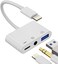 HOYULLI Compatible for iPhone Headphone Adapter 3. 5mm AUX Audio Jack Charger Dongle Earphone Splitter Compatible with Lightning Male to USB Female OTG Power Charging Camera MIDI Connector for Apple f