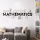YOYOYU ART HOME DECOR 17x44 inch Children Room Mathematics Sign Wall Stickers Math Education Vinyl Decals School Classroom Decoration Motivational Poster Wall Murals HQ951 (BLACK.