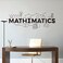 YOYOYU ART HOME DECOR 17x44 inch Children Room Mathematics Sign Wall Stickers Math Education Vinyl Decals School Classroom Decoration Motivational Poster Wall Murals HQ951 (BLACK.