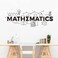 YOYOYU ART HOME DECOR 17x44 inch Children Room Mathematics Sign Wall Stickers Math Education Vinyl Decals School Classroom Decoration Motivational Poster Wall Murals HQ951 (BLACK.
