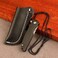 Samior S51 Mini Slim Flipper Folding Scalpel Neck Knife with 10pcs24 Blades, ABS Handle with Liner Lock, Utility EDC Keychain Pocket Knives with Leather Sheath.