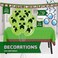 Unique Mega Minecraft Party Supplies and Decorations Set, Minecraft Birthday Party Supplies, Serves 16 Guests, Includes Plates, Banner, Table Cover, Balloons and More.