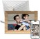 Nixplay Digital Touch Screen Picture Frame with WiFi - 10. 1&rdquo; Photo Frame, Connecting FamiliesFriends (White/Wood.