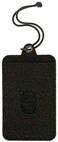 M-Tac Tactical Hanging ID Card and Patch Holder with Hook and Loop Surface and Draw Cord (Black.