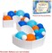JoyBox Design Mosaic Balloon Numbers Frame Marquee Light Up Number 3 Pre-Cut Large Foam Board Sign Cut-out for Boy Girl Birthday Backdrop Anniversary Decoration.