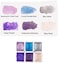 CSY art gallery Handmade Artist Watercolor Paint Set-Metallic Glitter Water Coloring Paint- Watercolors-Pearlescent Watercolour- Sparkle Vibrant Colors Painting Palette (Purple Star.