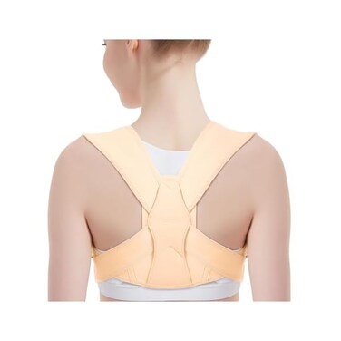 Vicorrect Posture Corrector for Women and Men, Adjustable upper back straightener posture corrector and Providing Pain Relief from Neck, Shoulder, and Upper Back (Small/Medium.