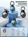 UNBREAKcable 360 Protective Case for AirTag, [4-Pack] AirTags Keyring Holder, Scratch-Resistant, Lock Design, Keychain for AirTag, TPU Full Cover Case for Key, Bag, Luggage, Pet Collar (BlackBlue.