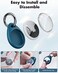 UNBREAKcable 360 Protective Case for AirTag, [4-Pack] AirTags Keyring Holder, Scratch-Resistant, Lock Design, Keychain for AirTag, TPU Full Cover Case for Key, Bag, Luggage, Pet Collar (BlackBlue.