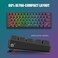 RedThunder 60% Gaming Keyboard and Mouse Combo, Ultra-Compact 61 Keys RGB Backlit Mini Keyboard, Lightweight 7200 DPI Honeycomb Optical, Wired Gaming Set for PC MAC PS5 Xbox Gamer(Black.
