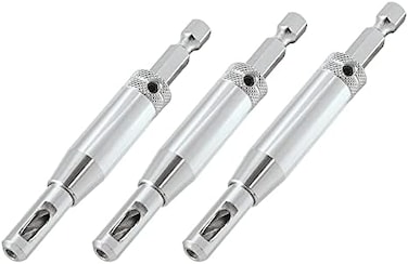 Trend 3-Piece Quick Release Drill Bit Guide Set, 1/4 Inch Hex Shank, HSS Drill Bits, HingeLock Applications, QR/DBG/SET.