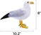 Etistta 2PCS Realistic Seagull Life Like Feathered Sea Gull Handmade 10 inch Fake Seagulls Birds for Home Decorations Garden Nautical Decor.