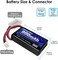 URGENEX 7. 4V Lipo Battery 2S 30C 900mAh Rechargeable Lipo Battery with PH2. 0 Plug Compatible with Most 1/10, 1/16, 1/18, 1/24 Scale RC Cars Trucks.