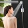 REHAVE Shower Head, Jetting Filter Shower Sprayer,High Pressure 3 Mode,Handheld Spray Showerheads for Dry Skin Hair,Handheld Filter Supercharged Large Rainfall,Purifying Filtration Mineral Stone Beads