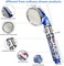 REHAVE Shower Head, Jetting Filter Shower Sprayer,High Pressure 3 Mode,Handheld Spray Showerheads for Dry Skin Hair,Handheld Filter Supercharged Large Rainfall,Purifying Filtration Mineral Stone Beads