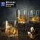 مجموعة هدايا KEISSCO Whiskey Stones Gold Edition، تتكون من 8 مكعبات ثلج معدنية على شكل ماسة مصنوعة من الفولاذ المقاوم للصدأ، وأحجار تبريد قابلة لإعادة الاستخدام، بالإضافة إلى ملقط ذي طرف سيليكون وصيني
