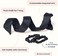 RobeCurls Curl Scarf: Chic Headband x Heatless Curls: The scarf that curls your hair as you wear it (Satin Black.