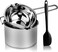 SONGZIMING 1000ML Double Boiler Pot with 2200ML Stainless Steel Pot and Silicone Spatula, Double Boiler Set for Melting Chocolate,Candy, Soap, Wax, Candle Making.
