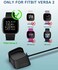 Bicmice 3. 3Ft USB Charger Compatible with Fitbit Versa 2 Charger Dock Anti-Slip Replacement Smartwatch Charging Cable Stand(not for Fitbit Versa/Versa Lite.