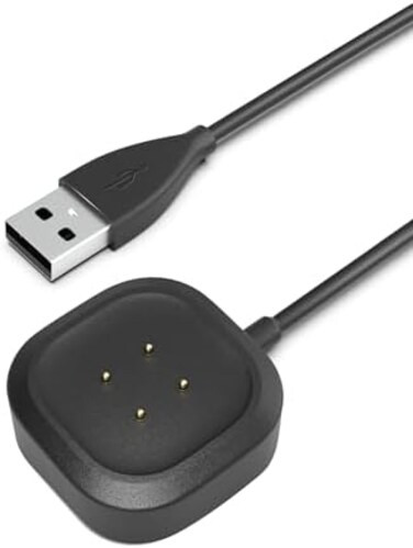 Bicmice 3. 3Ft USB Charger Cable Compatible with Fitbit Sense/Sense 2/Versa 3/Versa 4 Charger Smartwatch Magnetic Charging Power Cable.