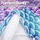 Catalonia Kids Mermaid Tail Blanket, Super Soft Plush Flannel Sleeping Snuggle Blanket for Girls, Galaxy, Fish Scale Pattern, Gift Idea.