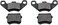 YD-PS001 2sets Rear Disc Brake Pad Pads 50cc 70cc 90cc 110cc 125cc 150cc 200cc 250cc ATV Go Kart Pit Dirt Bike Mini Quad.