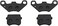 YD-PS001 2sets Rear Disc Brake Pad Pads 50cc 70cc 90cc 110cc 125cc 150cc 200cc 250cc ATV Go Kart Pit Dirt Bike Mini Quad.