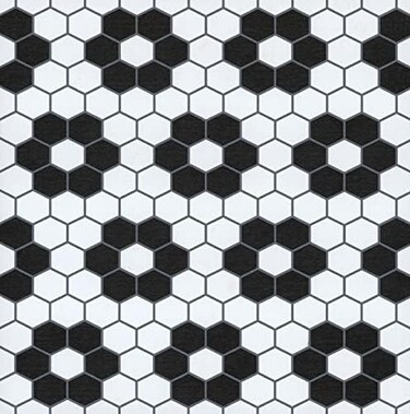 FloorPops FP3931 Biscotto PeelStick Floor Tiles, Black.