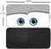 Gven Foldable Front Windshield Funny Car Eyes Sunshades Sun Visor Protector Blocks UV Rays, 210T, Keep Your Vehicle Cool (Eyes-Grey, Large.