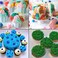 Suuker Grass Piping Tips Set, 3 Pieces Grass Piping Tips for Cake Decorating, Grass Tip for Cake Decorating, Frosting Piping Kit.