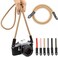 حزام كاميرا Eorefo عتيق بطول 100 سم مصنوع من النايلون، حزام للرقبة والكتف مناسب لكاميرات Micro Single و DSLR.