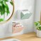 MORNITE Wall Organizer Box Jar, Bathroom Vanity Storage Canister Holder for Cotton Swabs,Balls,Makeup Pads,Sponges,Bath Salts,Sanitary Napkins, Kitchen Office Bedroom Washroom,Pink.