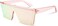 FEISEDY Oversized Square Trendy Sunglasses Womens Mens Futuristic Flat Top Visor Shades UV400 B2470.