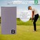 FB FUZZYBUNKERS Fuzzy Bunkers Quality Leather Golf Scorecard Holder - Yardage Book Cover - Golf Yardage Book - Golf Scorecard Book -Free Pencil and Stat Tracker Sheet (Gray.
