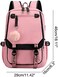 JiaYou Little Girls' School Students Book Bag Outdoor Daypack Backpack with USB Charging Port.