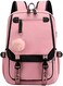 JiaYou Little Girls' School Students Book Bag Outdoor Daypack Backpack with USB Charging Port.