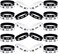Skylety 36 Pieces Racing and Speed Theme Silicone Wristbands, 0. 8 x 0. 4 Inches Racing Checkered Flag Black and White Plaid Pattern Bracelets for Car Party Sports Events Birthday Party Supplies.