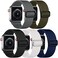 Adorve 5 Pack Stretchy Solo Loop Bands Compatible with Apple Watch Band 38mm 40mm 42mm 44mm for Women Men, Adjustable Soft Nylon Elastic Braided Replacement Straps for iWatch SE Series 7/6/5/4/3/2/1.