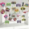 Censen 30pcs 90s Theme Party Decorations Hanging Swirls 90s Birthday Party Hip Hop 90s 90s Party Ceiling Decoration for Retro Party Rock Hippie Party.