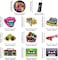 Censen 30pcs 90s Theme Party Decorations Hanging Swirls 90s Birthday Party Hip Hop 90s 90s Party Ceiling Decoration for Retro Party Rock Hippie Party.