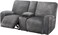 ULTICOR Reclining Loveseat with Middle Console Slipcover, 8-Piece Velvet Stretch Loveseat Reclining Sofa Covers, 2 seat Loveseat Recliner Cover, Thick, Soft, Washable, Loveseat Slipcovers (Dark Grey.