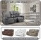 ULTICOR Reclining Loveseat with Middle Console Slipcover, 8-Piece Velvet Stretch Loveseat Reclining Sofa Covers, 2 seat Loveseat Recliner Cover, Thick, Soft, Washable, Loveseat Slipcovers (Dark Grey.