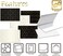 Better Office Products 100-Pack All Occasion Greeting Cards, Assorted Blank Note Cards, 4 x 6 inch, 6 Elegant Gold Foil Geometric Designs, Blank Inside, with Envelopes, 100 Pack.