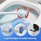Topo Bear Disposable Toilet Brush Holder Set with 40 Toilet Wand Refills.