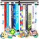 Miayork Perfect medal hanger display,Medal holder display hanger rack medals-Black medal holder wall mount easy to install race runner medal frame 3 Lines medal holder,gymnastics medal holder for girl